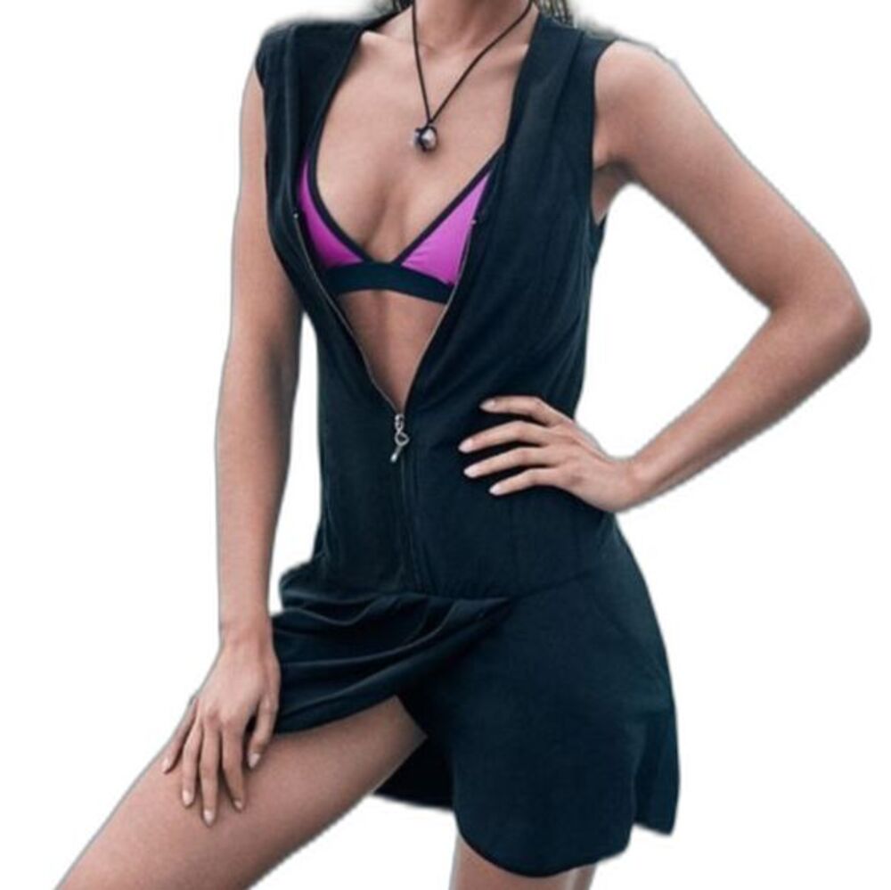 Fabletics Adira Cover-Up Dress Sporty Swim Lightweight Casual Pockets Small